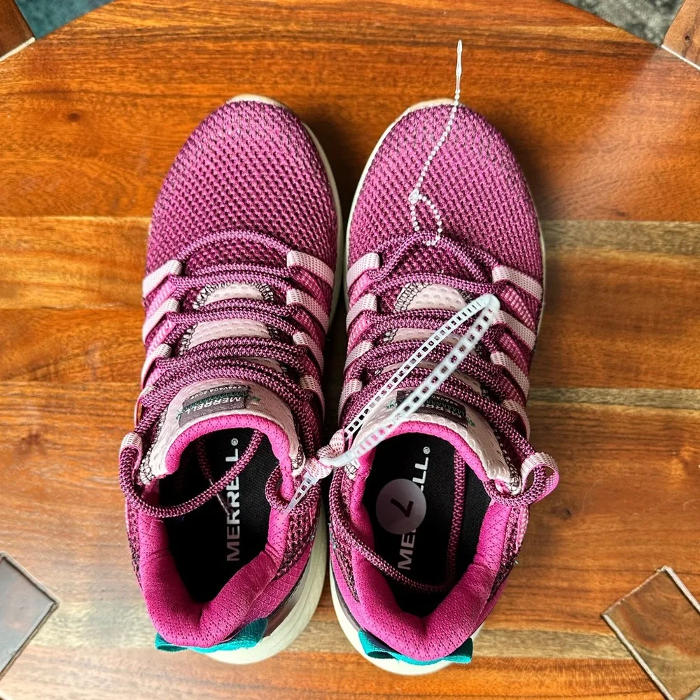 Merrell Women’s Fuchsia Bravada Edge Running Sneakers Shoes - Picture 4 of 16